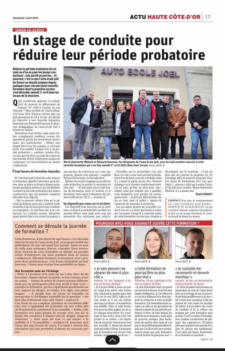 Réduire la période probatoire avec l'Auto-École Joël